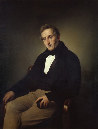 Portrait of the poet Alessandro Manzoni by Francesco Hayez
