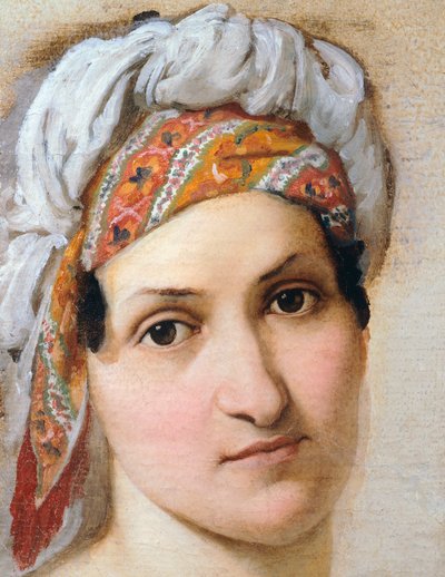 Portrait of Wife Vincenza Scaccia by Francesco Hayez
