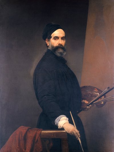 Self-portrait at age 57 by Francesco Hayez