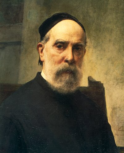 Self-portrait at age 88 (detail) by Francesco Hayez