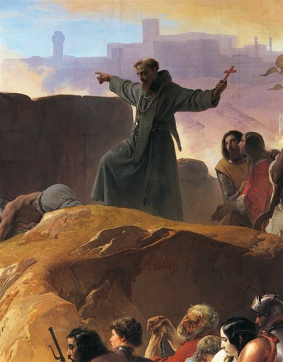 The Thirst Suffered by the First Crusaders in Jerusalem (detail) by Francesco Hayez