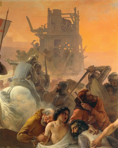 The Thirst Suffered by the First Crusaders in Jerusalem (detail) by Francesco Hayez