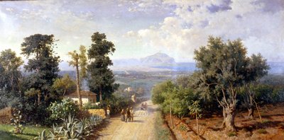 The surroundings of Palermo. Painting by Francesco Lojacono. by Francesco Lojacono