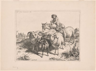 Plate 9, from The Set of 12 Pastoral Scenes by Francesco Londonio
