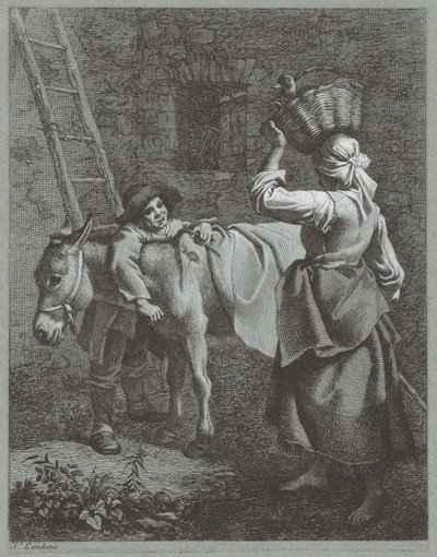 Shepherd Boy Speaking to a Farm Girl, 1764 by Francesco Londonio