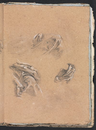 Verona Sketchbook: Drapery Studies Page 69, 1760 by Francesco Lorenzi