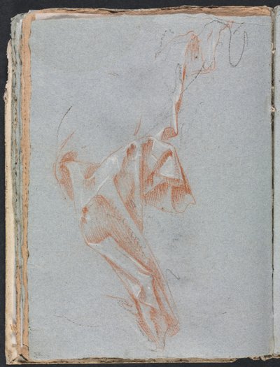 Verona Sketchbook: Drapery study (page 38) by Francesco Lorenzi