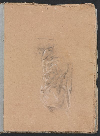 Verona Sketchbook: Drapery study page 41, 1760 by Francesco Lorenzi
