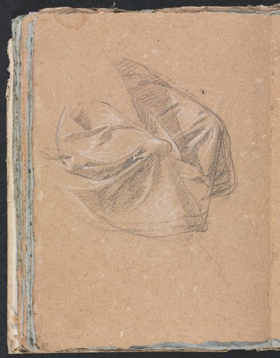 Verona Sketchbook: Drapery study page 50 by Francesco Lorenzi