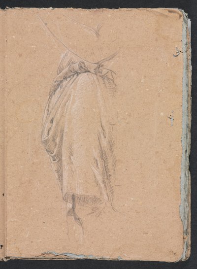 Verona Sketchbook: Drapery study with elbow (page 5) by Francesco Lorenzi