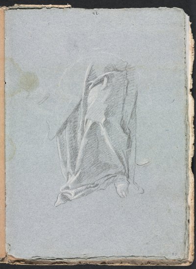 Verona Sketchbook: Drapery with foot page 83, 1760 by Francesco Lorenzi
