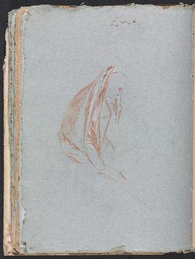 Verona Sketchbook: Female Figure with Cloak Page 40 by Francesco Lorenzi