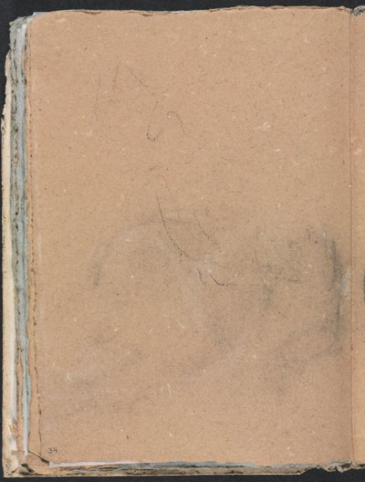 Verona Sketchbook: Indecipherable Form Page 34, 1760 by Francesco Lorenzi