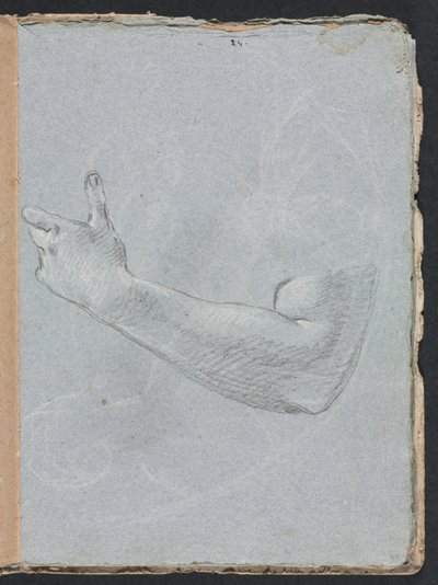 Verona Sketchbook: Left arm and hand (page 47) by Francesco Lorenzi