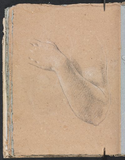 Verona Sketchbook: Left Arm and Hand (Detail), 1760 by Francesco Lorenzi