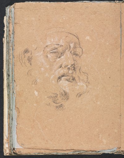 Verona Sketchbook: Male Head (detail) by Francesco Lorenzi