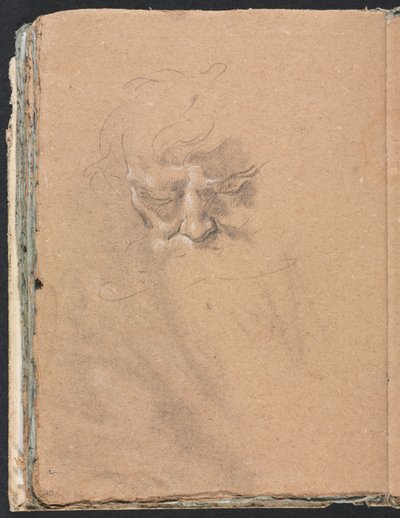 Verona Sketchbook: Male Head (detail) by Francesco Lorenzi