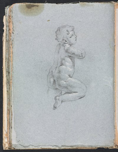 Verona Sketchbook: Putto in profile (page 64) by Francesco Lorenzi