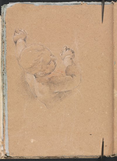 Verona Sketchbook: Putto page 22, 1760 by Francesco Lorenzi