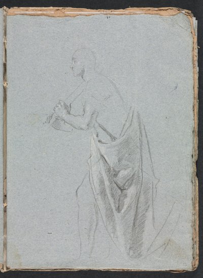 Verona Sketchbook: Standing Male with Drapery Page 19 by Francesco Lorenzi