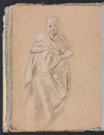 Verona Sketchbook: Standing Monk Page 52 by Francesco Lorenzi