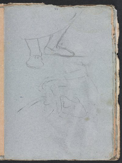 Verona Sketchbook: Study of feet page 53 by Francesco Lorenzi