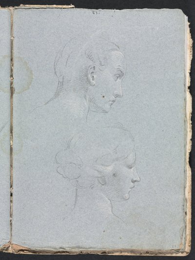 Verona Sketchbook: Two Heads Page 85 by Francesco Lorenzi