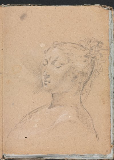 Verona Sketchbook: Woman with Closed Eyes (Detail) by Francesco Lorenzi