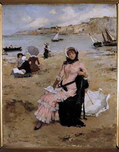 On the Beach by Francesco Miralles Galaup