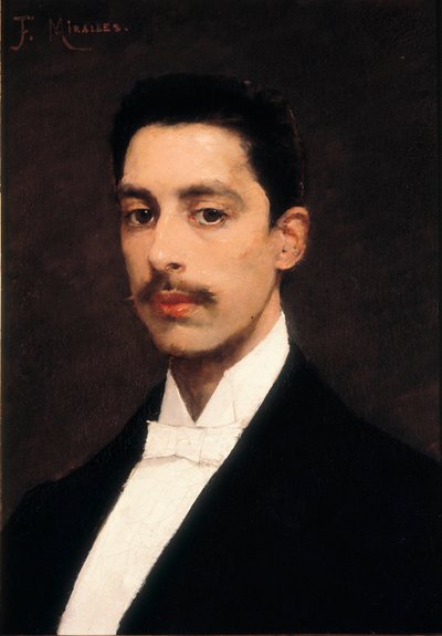 Portrait of Enrique Granados, Spanish pianist and composer, late 19th century by Francesco Miralles Galaup