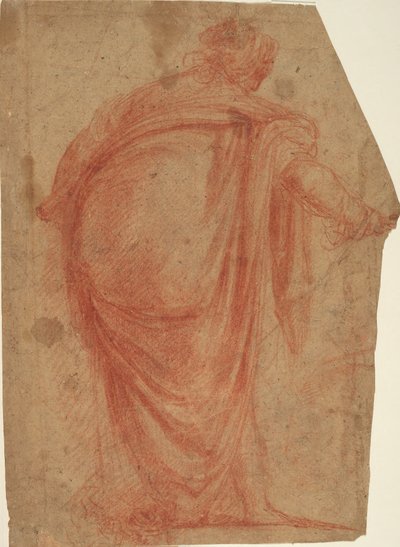 Heavily Draped Woman Seen from Behind by Francesco Montelatici