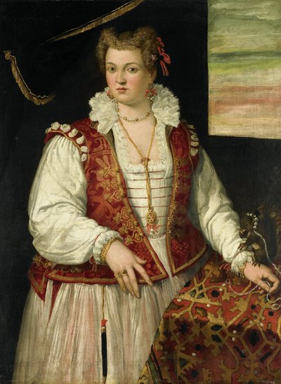 Portrait of a Woman with a Squirrel by Francesco Montemezzano