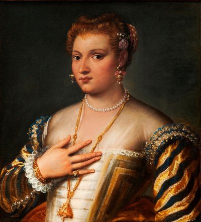 Portrait of a Young Venetian Woman by Francesco Montemezzano