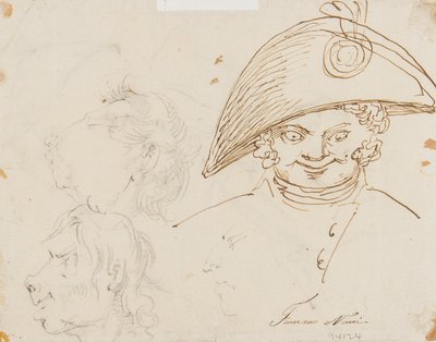 Page of Caricatures by Francesco Nenci