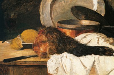 Still Life with a Wild Boar Leg by Francesco Paolo Palizzi