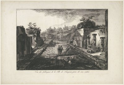 View of Ruins in Pompeii by Francesco Piranesi