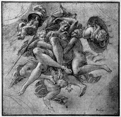 Design for the Ulysses Gallery, Fontainebleau by Francesco Primaticcio