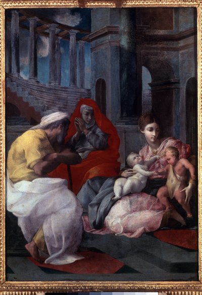 The Holy Family with John the Baptist and Saint Elizabeth by Francesco Primaticcio