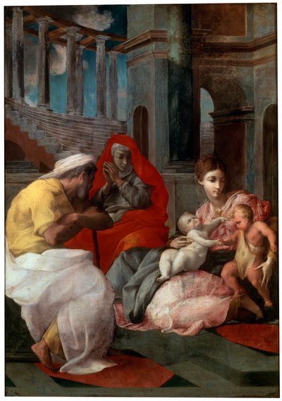 The Holy Family with John the Baptist and Saint Elizabeth by Francesco Primaticcio