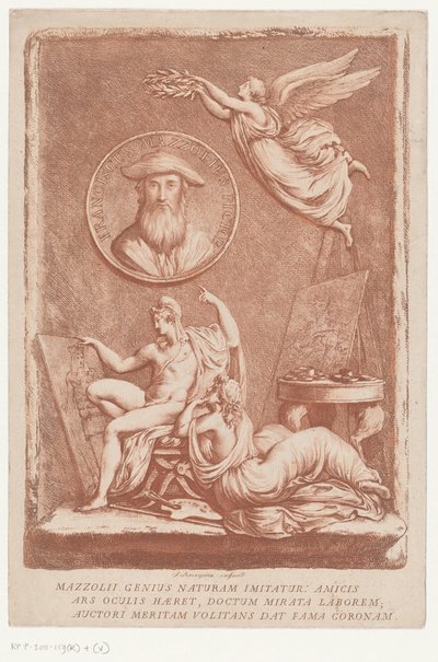Allegory of the Artist Francesco Mazzoli, Known as Parmigianino by Francesco Rosaspina