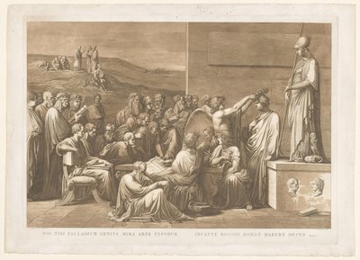 Allegorical Glorification of the Printer Giovanni Battista Bodoni by Francesco Rosaspina