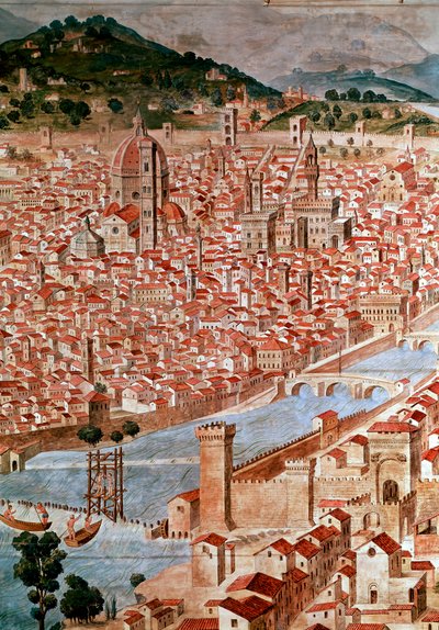 Pianta della Catena (detail) by Francesco Rosselli