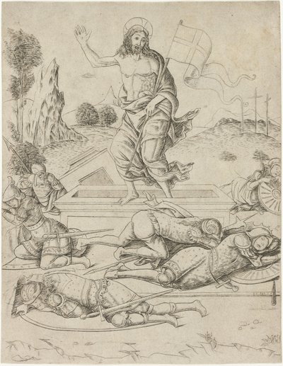 The Resurrection, plate eleven from the Life of the Virgin and Christ by Francesco Rosselli