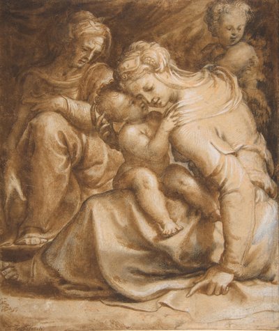 Virgin and Child with Saint Anne and John the Baptist, ca. 1550 by Francesco Salviati