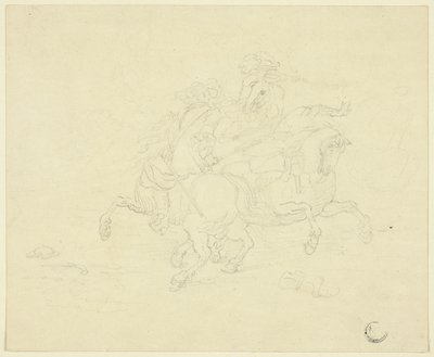 Skirmish between Two Cavalrymen by Francesco Simonini