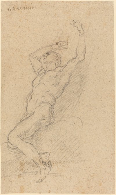 A Nude Man Chained to a Rock by Francesco Solimena
