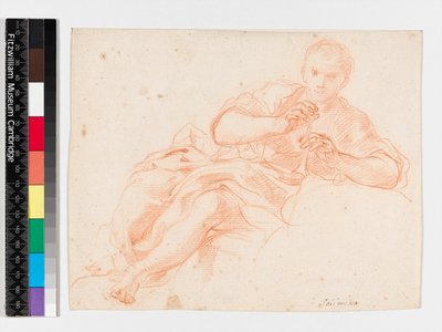 Shepherd Blowing a Pipe, before 1747 by Francesco Solimena