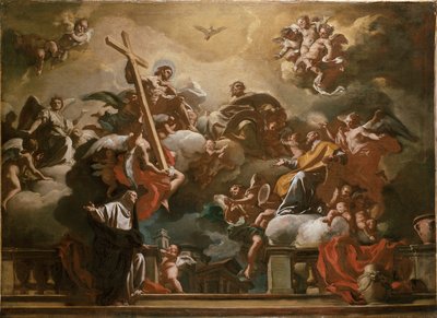 The Holy Trinity with St Philip Neri in Glory, c1727-1730 by Francesco Solimena