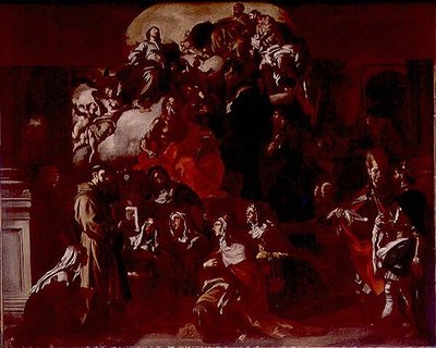The Holy Trinity with the Madonna and Saints by Francesco Solimena