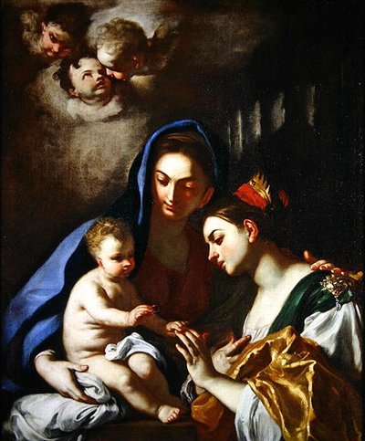 The Mystic Marriage of St. Catherine by Francesco Solimena